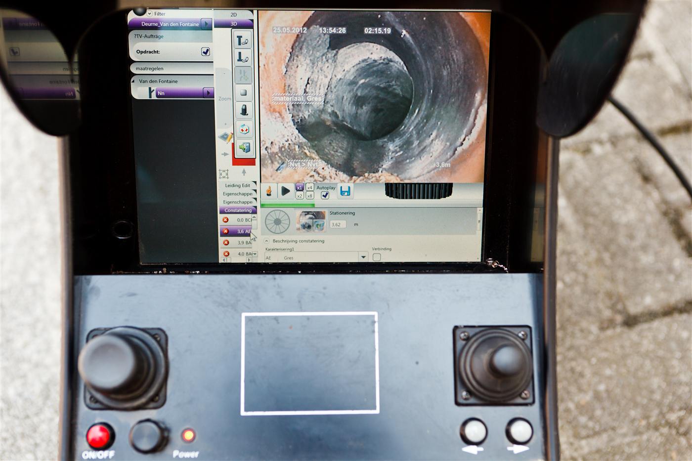 Inspectiecamera voor riolering